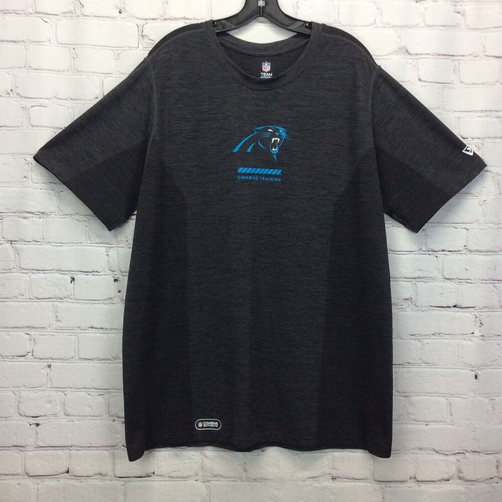 NFL Team Apparel Carolina Panthers Shirt Men's Size XXL Combine Training Active